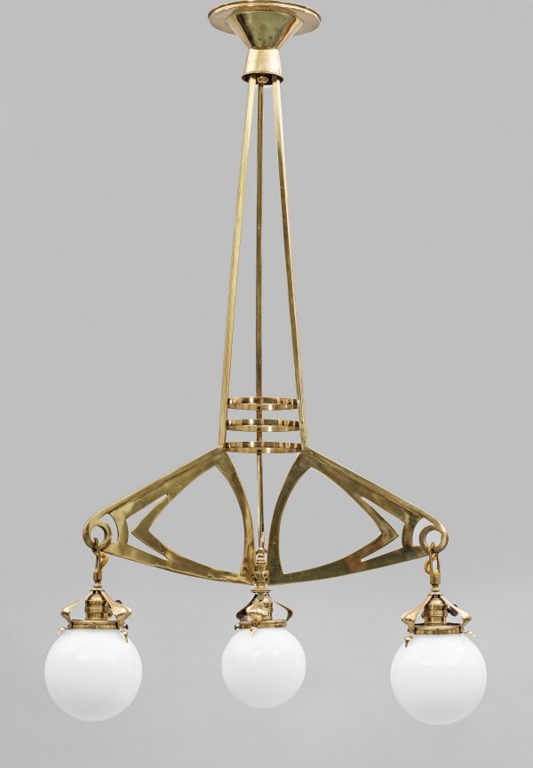 Große Jugendstil-Deckenlampe