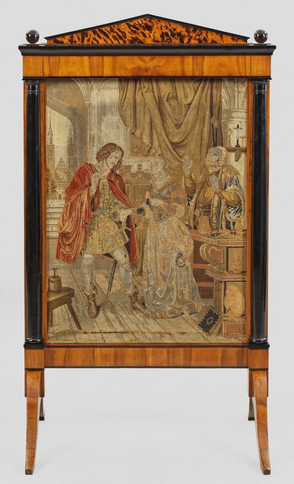 Großer Biedermeier-Stellschirm