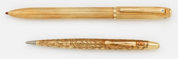 Zwei Goldkugel- und Bleistiftschreiber aus den 50er Jahren