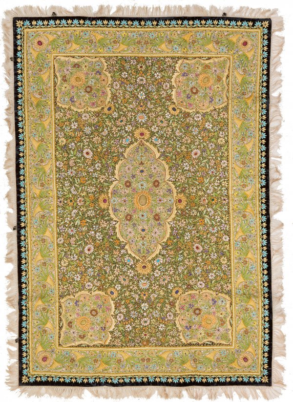 Kostbare iranische Stickerei