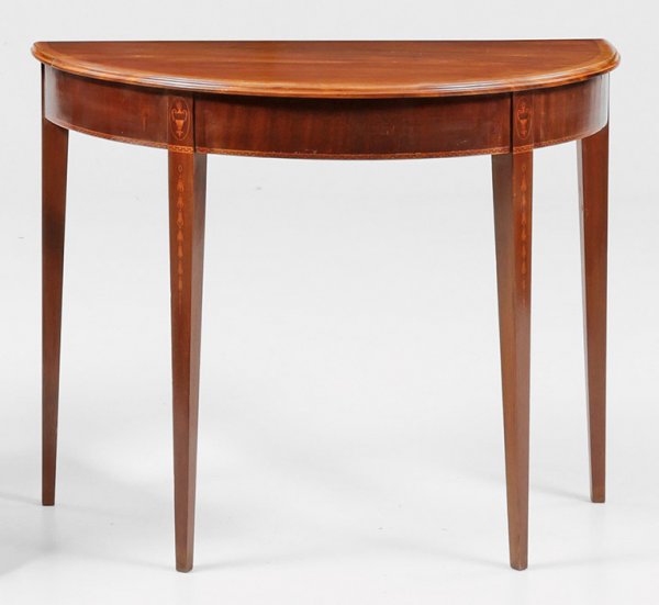 Edwardianischer Demi Lune-Konsoltisch