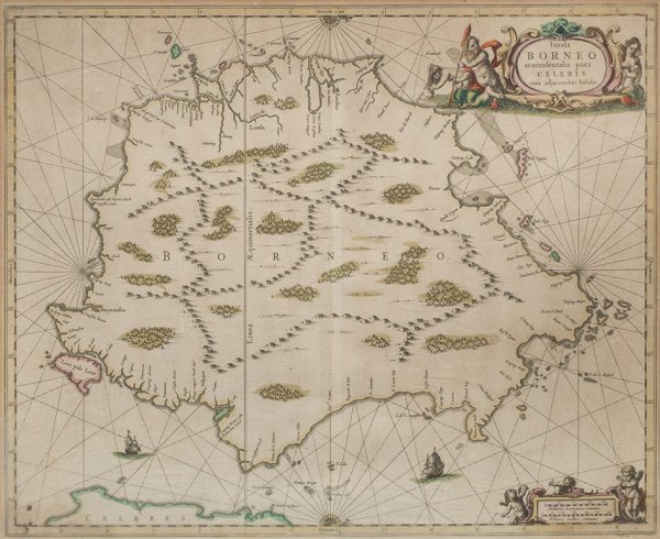 Insula Borneo et occidentalis pars Celebis cum