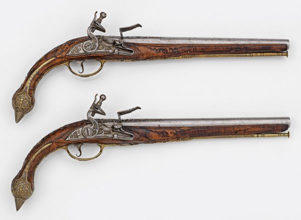 Paar Steinschloss-Pistolen