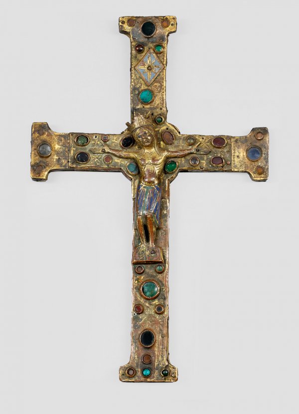 Museales Limoges-Prozessionskreuz