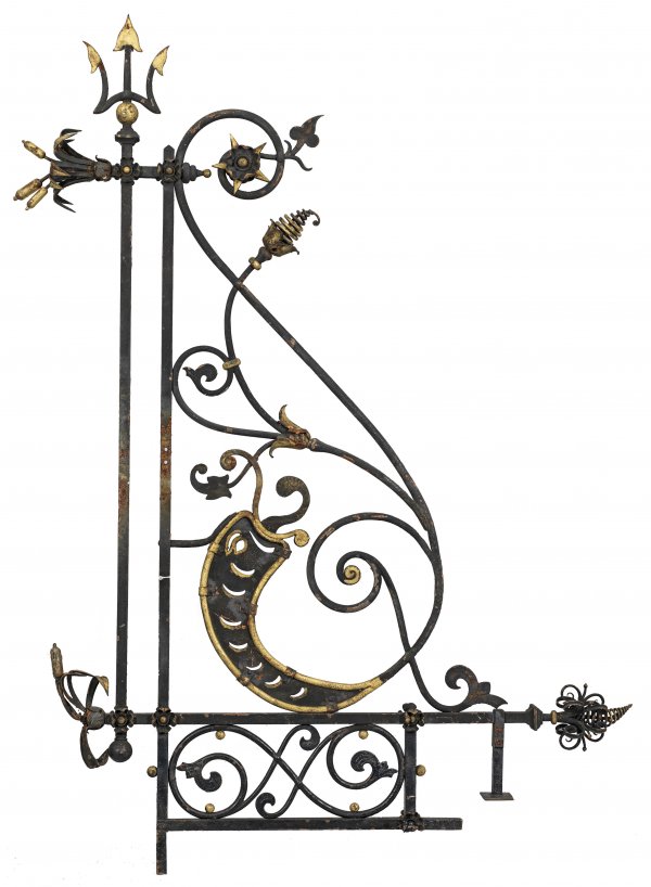 Belle Époque-Außenträger für ein Ladenschild