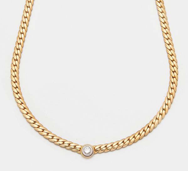 Klassisches Brillant-Solitär-Collier