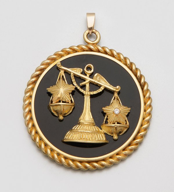 Van Cleef & Arpels Waage-Anhänger aus den 50er Jahren