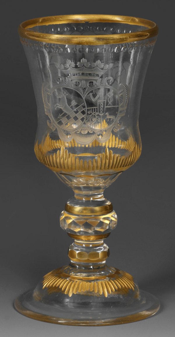 Seltener Brandenburger Freundschaftspokal mit Allianzwappen