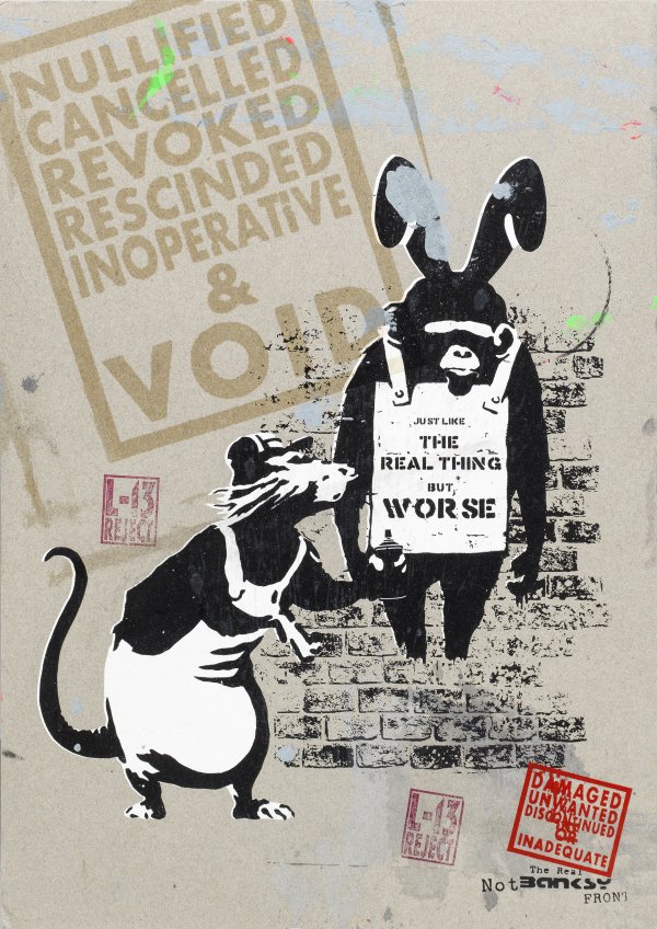 Harry Adams (NOT BANKSY bzw. REAL NOT BANKSY FRONT)