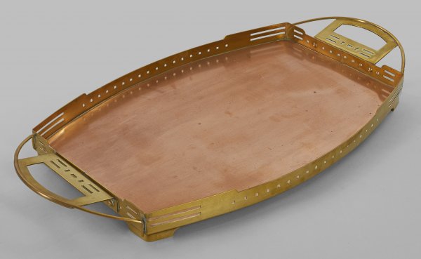 Jugendstil-Tablett von Gustave Serrurier-Bovy