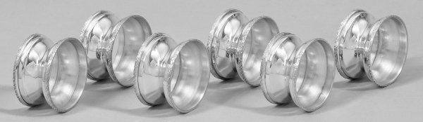 Sechs Serviettenringe