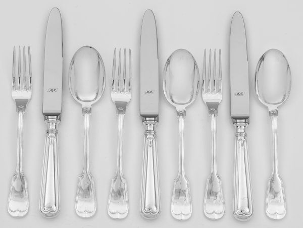 Dessertbesteck für sechs Personen