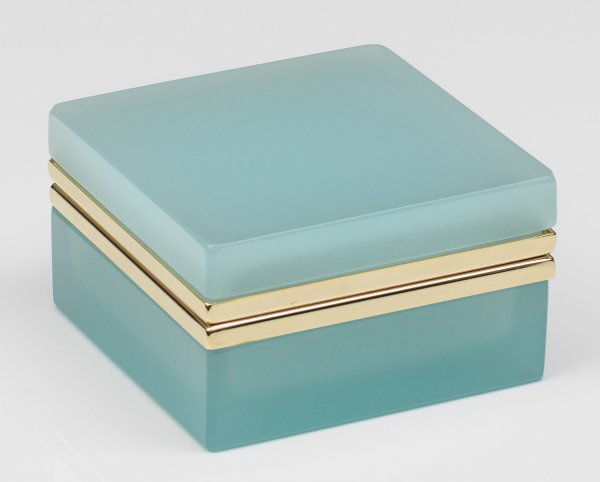 Quadratische Art Déco-Dose