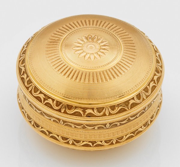 Äußerst feine, französische Empire-Golddose