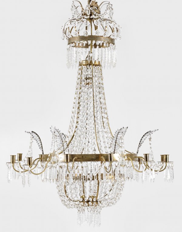 Großer Empire-Deckenlüster