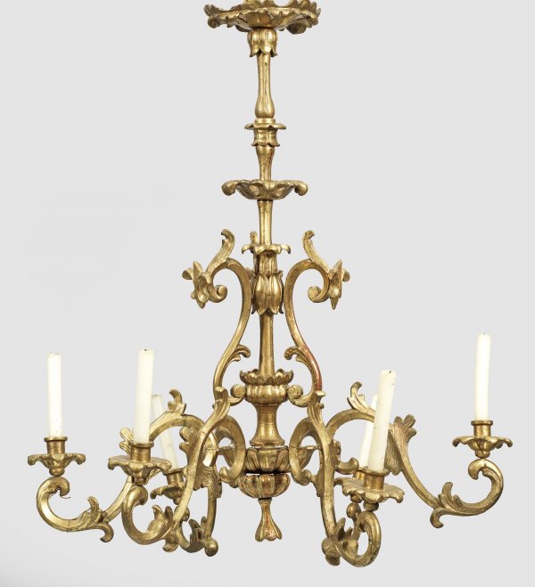 Spätbiedermeier-Deckenleuchter