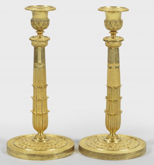 Paar feine Empire-Leuchter