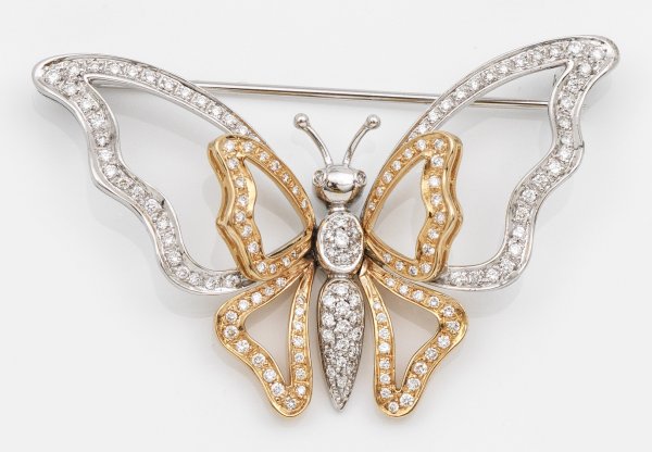 Schmetterlings-Diamantbrosche