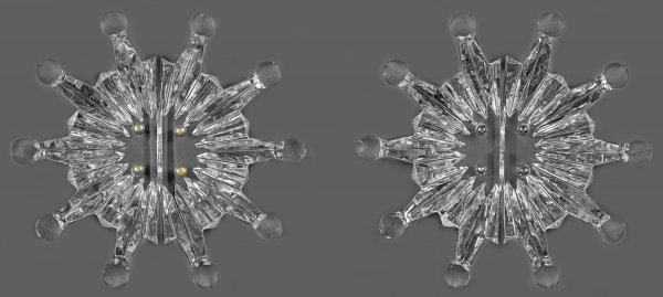 Zwei Paar luxuriöse Portalgriffe Soleil von Lalique