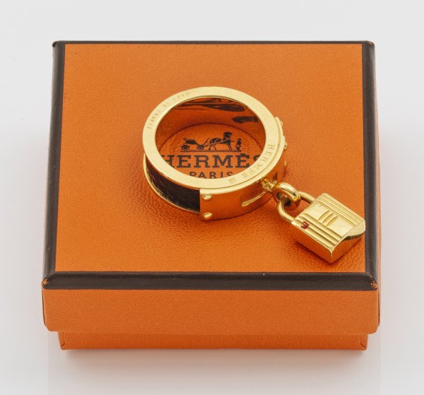 HERMÈS Gold Loop Charms Cadenas
