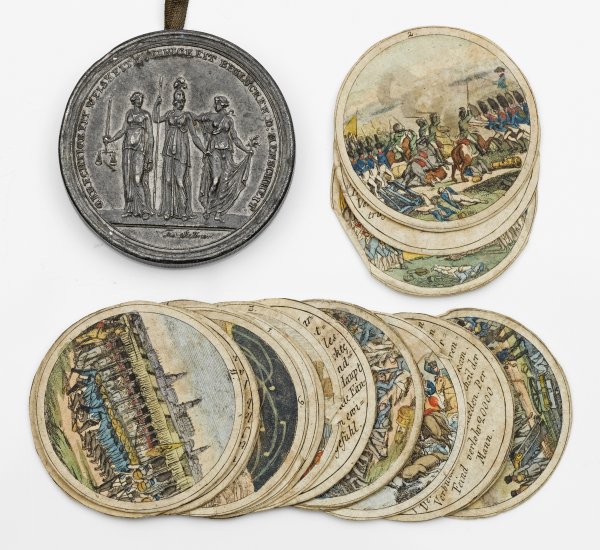 Bedeutende Steckmedaille zu den Befreiungskriegen 1813
