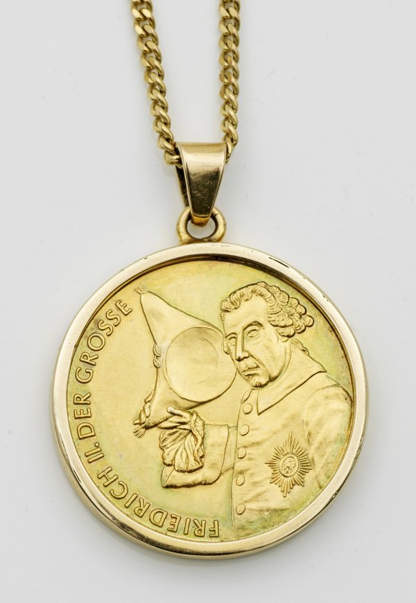 Gedenkmedaille Friedrich II der Große als Anhänger