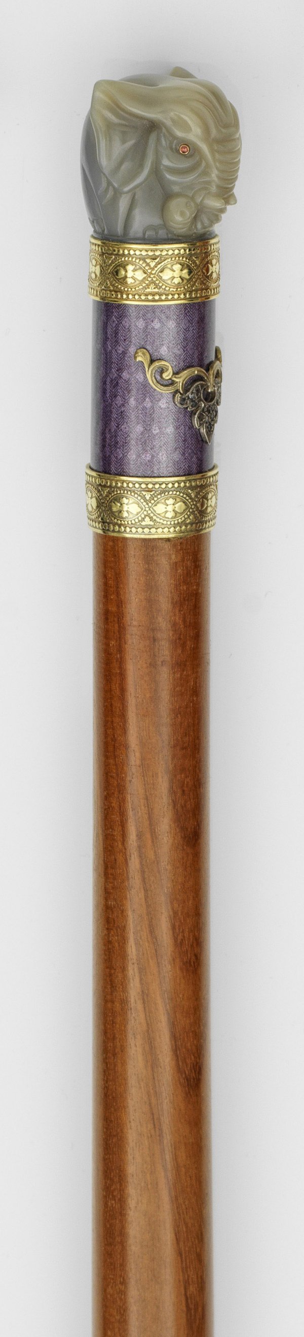 Zierstock mit figürlichem Knauf