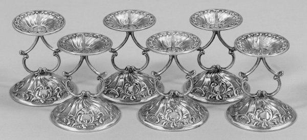 Sechs kleine Historismusleuchter