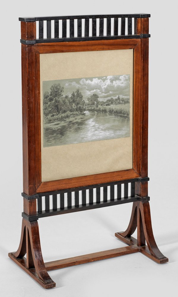 Biedermeier-Modellstellschirm