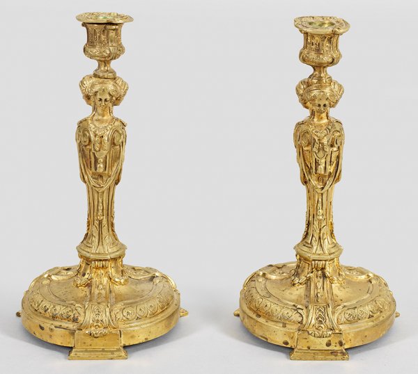 Paar Louis XVI-Tafelleuchter