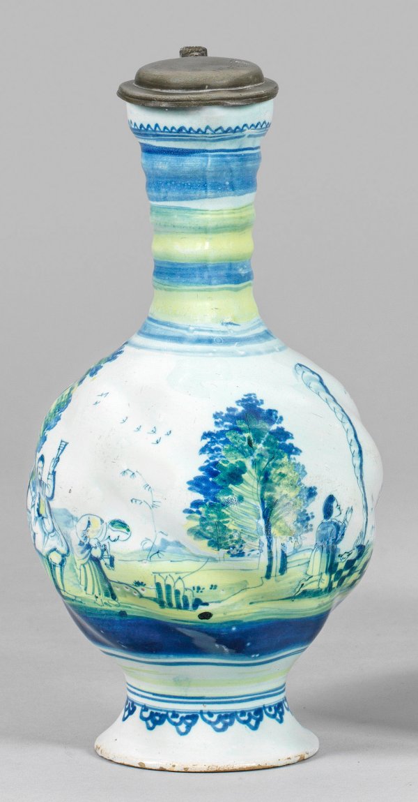 Hanauer Enghalskanne mit Kain und Abel sowie Lots Töchtern