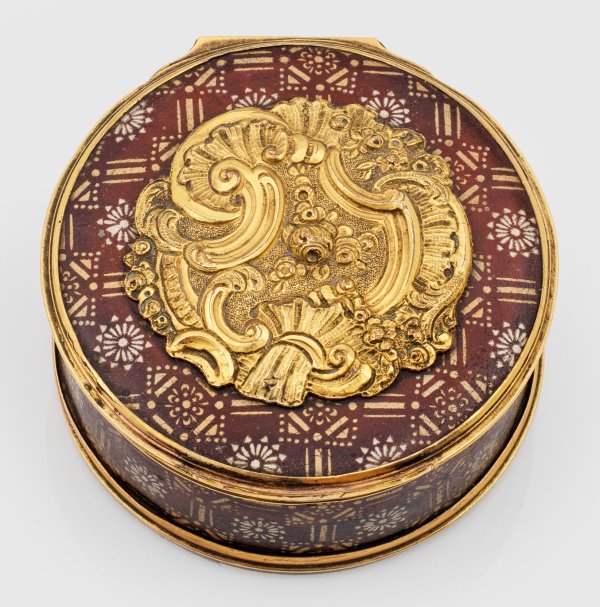 Runde Rokoko-Tabatiere