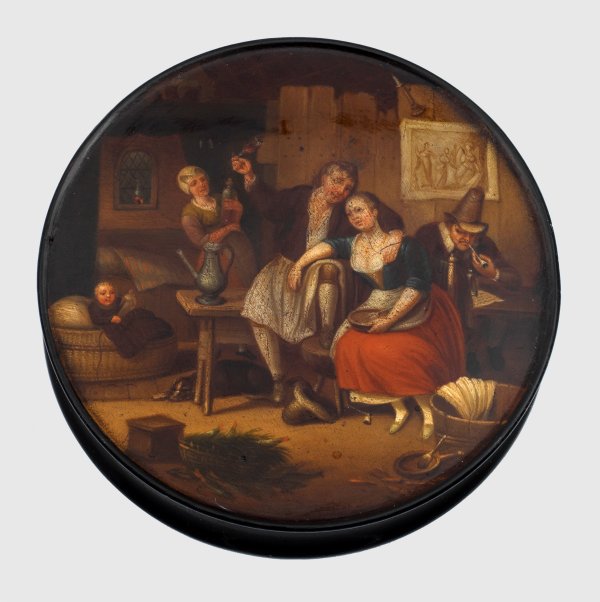 Runde Schnupftabakdose