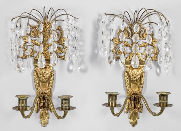 Paar Wandappliken im Charles X-Stil