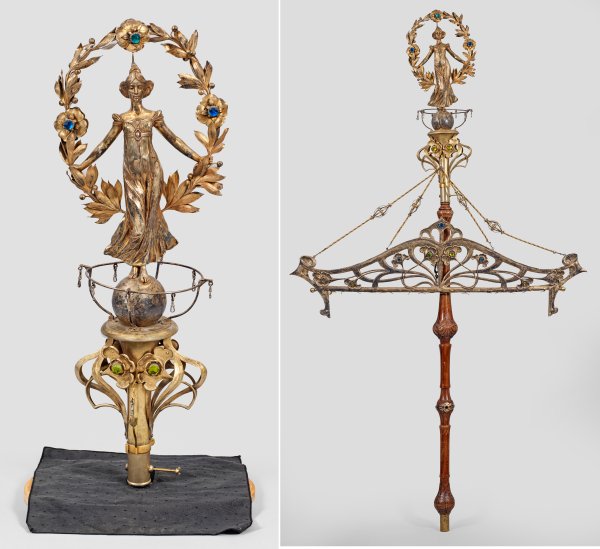 Jugendstil-Standartenträger mit