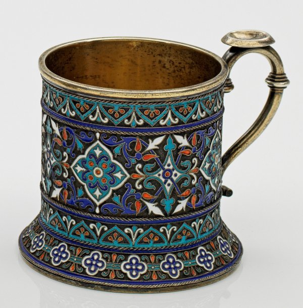 Cloisonné-Teeglashalter