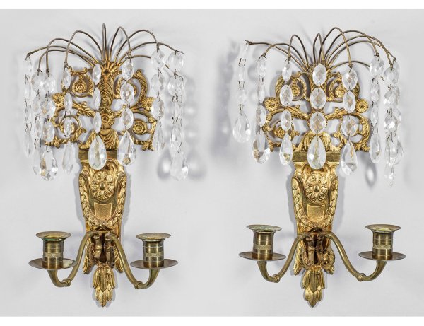 Paar Wandappliken im Charles X-Stil