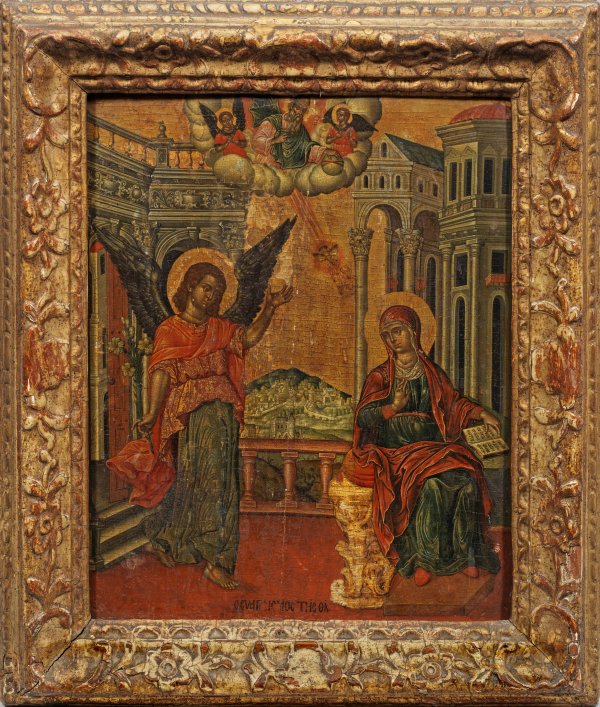 Große Ikone Mariä Verkündigung