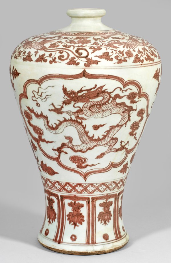 Große chinesische Meiping-Bodenvase