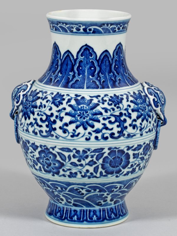 Blauweiß-Vase