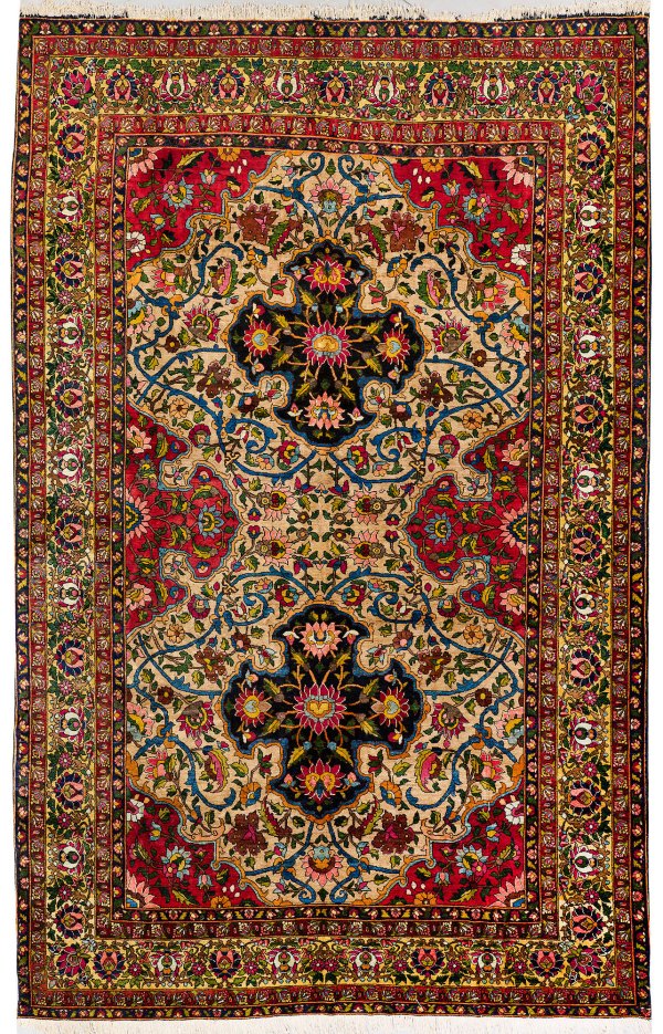 Großer, alter Semnan-Teppich