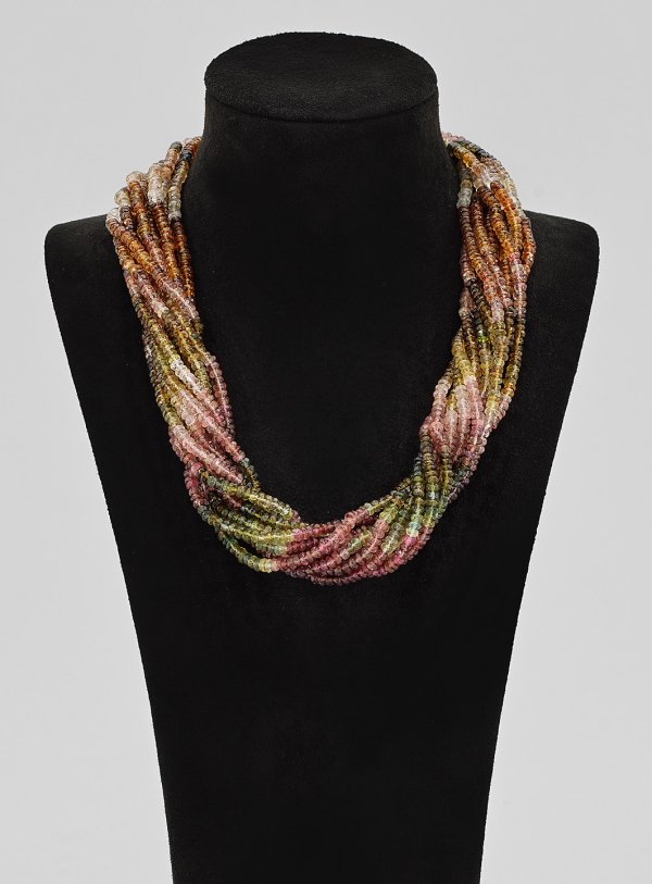 Farbenprächtiges Turmalin-Collier