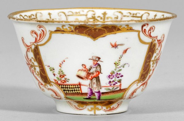 Frühes Koppchen mit Hoeroldt-Chinoiserien