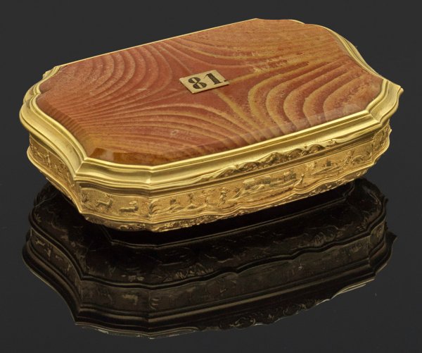 Exquisite Louis XV-Tabatiere mit Jagdszenen