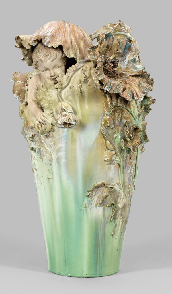 Seltene monumentale KPM Berlin-Skulpturenvase