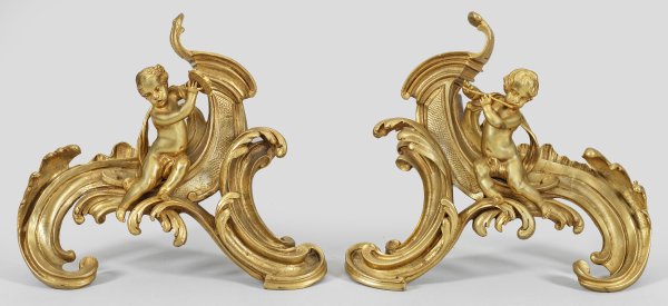 Paar Napoleon III-Chenets