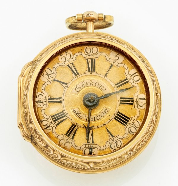 Doppelgehäuse-Spindeltaschenuhr von Joseph Wöhrle,