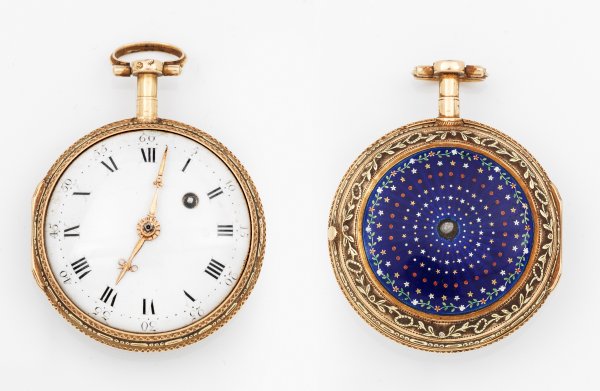 Spindeltaschenuhr von Chevalier à Paris