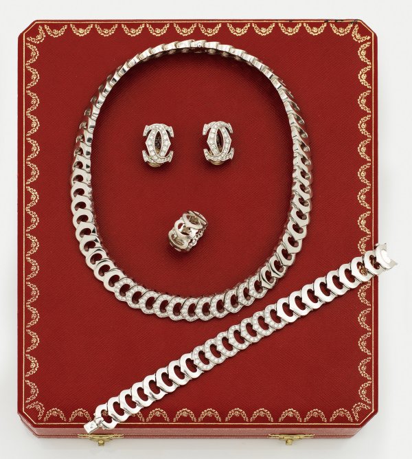 Brillant-Parure von Cartier-Double C de Cartier von 2000