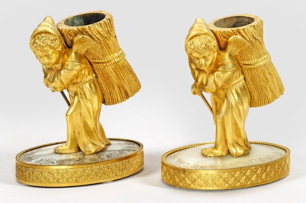 Paar Empire-Streichholzhalter